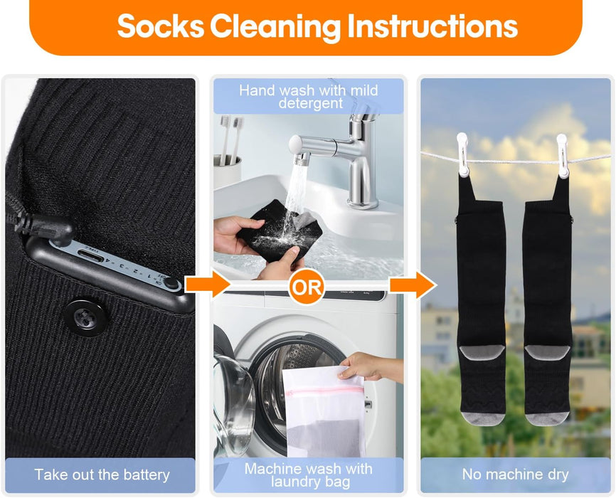 ICERANGERS Heated Socks – Bluetooth-Enabled with Up to 8 Hours of Battery Life