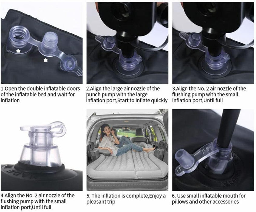 SUV-bil luftmadrass uppblåsbar madrass avtagbar bil säng