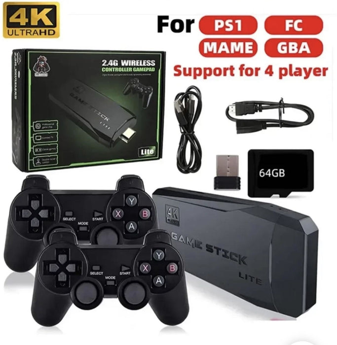 2024 New Retro Game Console 20,000+ Games 4K HDMI Includes 2 Wireless Controllers