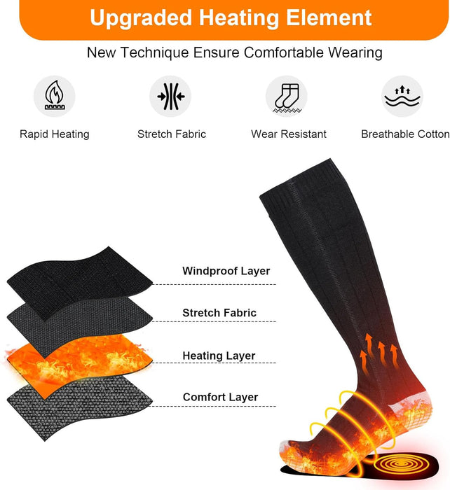 ICERANGERS Heated Socks – Bluetooth-Enabled with Up to 8 Hours of Battery Life