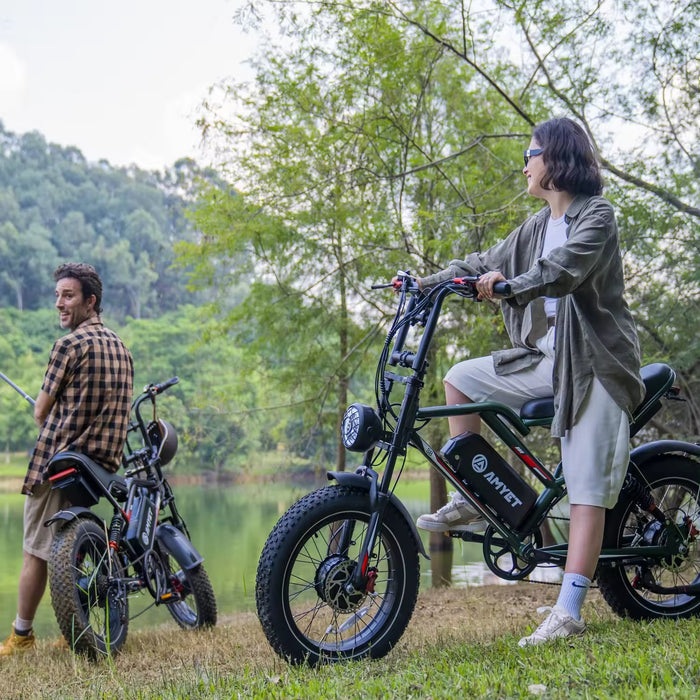 S8 AMYJET EBIKE Elcykel Fat Tire 1000W 48V 17.5ah - 45km