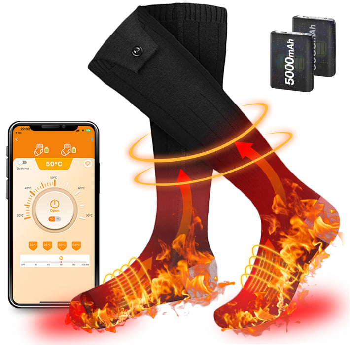 ICERANGERS Heated Socks – Bluetooth-Enabled with Up to 8 Hours of Battery Life