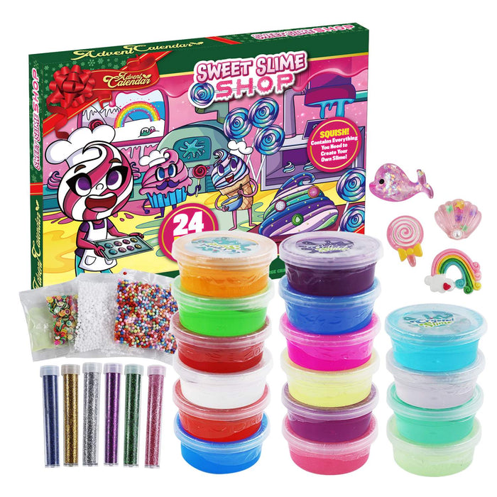 Advent Calendars Toy for Kids Slime Christmas Calendar