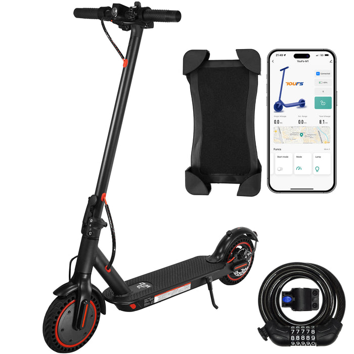 W4PRO Electric Scooter - 30km/h including lock & phone holder